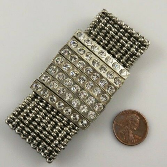Philippe Audibert Bracelet w/ Rhinestone Panels - Picture 5 of 8